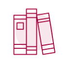Кнопка сторінки "MyMitchell". Логотип бордових книг.