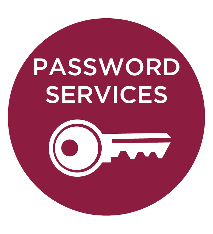 Button to access Password Services information when clicked.