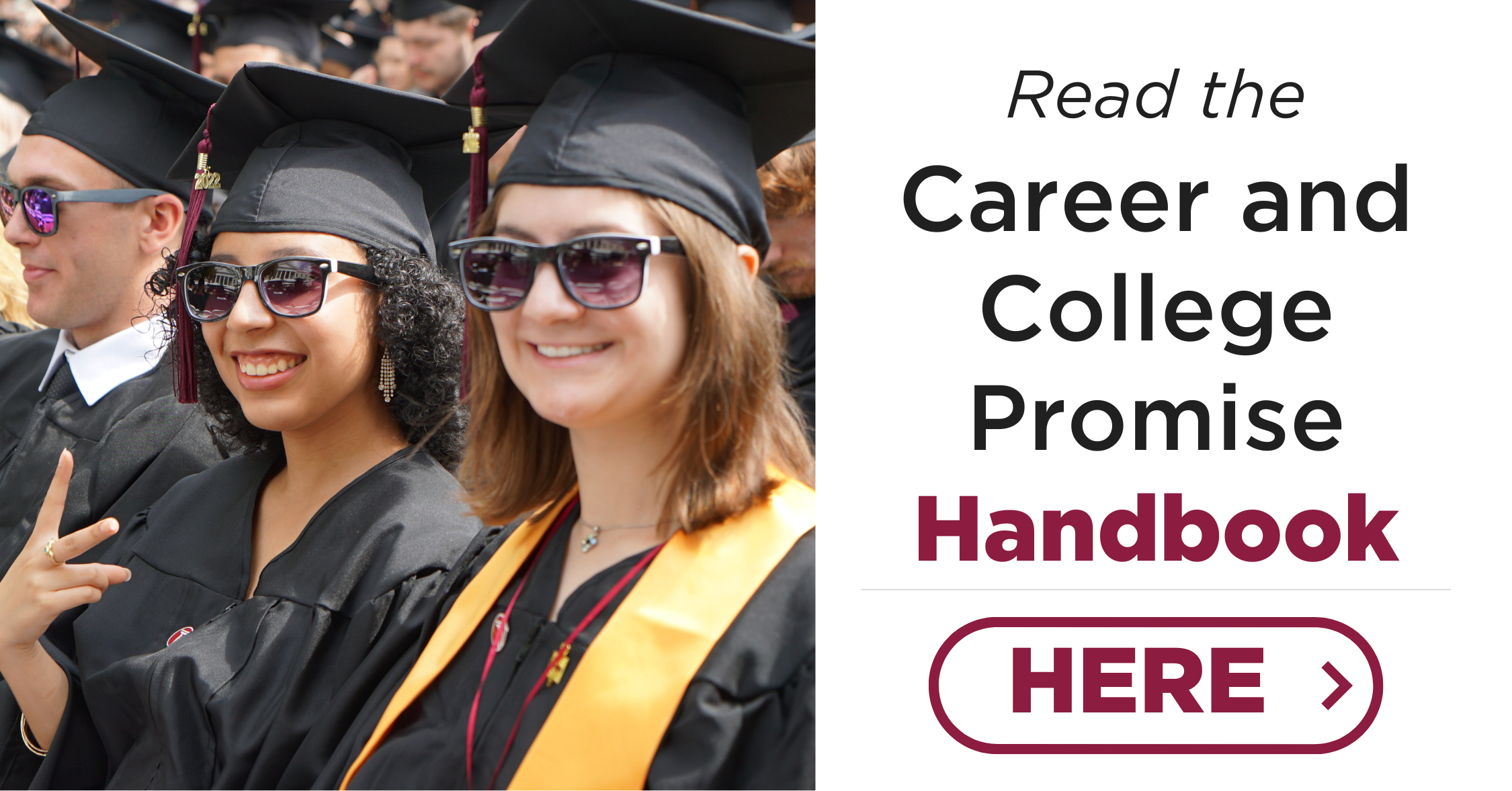 Banner that reads "Career and College Promise Handbook". Click the banner to access the handbook.