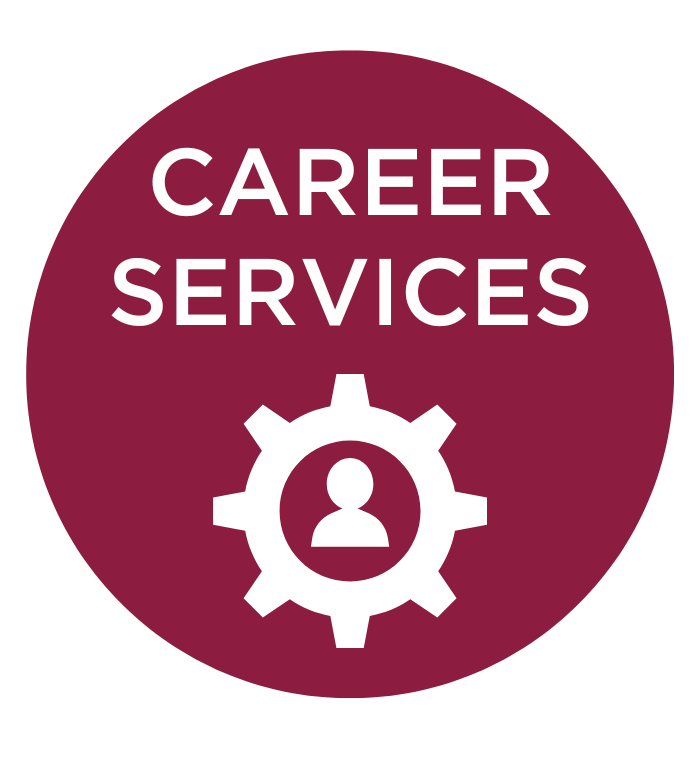 Button to access Career Services information when clicked.