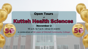 Banner that reads "Open House at Kutteh Health Sciences - November 2 - 10 a.m. to 1 p.m. (drop-in event)".