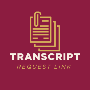 Button to access the transcript request link when clicked.