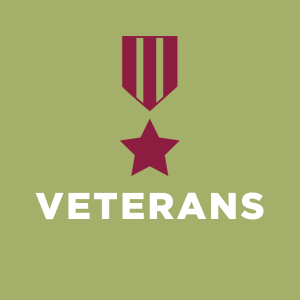 Button to access the Veterans Education Benefits page when clicked.