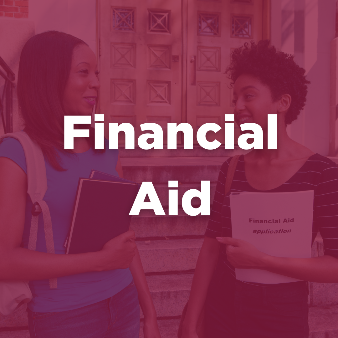 Button to access the Financial Aid page when clicked.