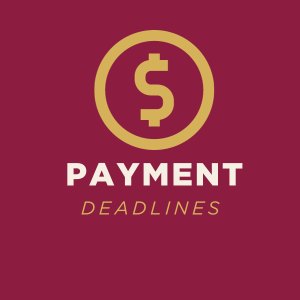 Button to access payment deadlines information when clicked.