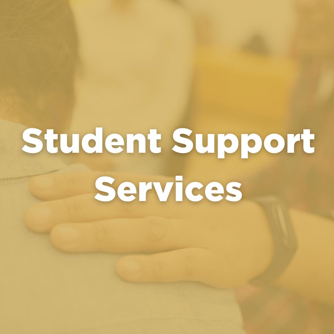 Button to access the Student Support Services page when clicked.