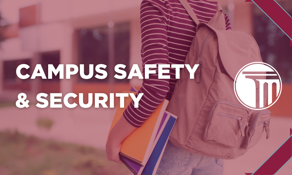 Banner that reads "Campus Safety & Security".
