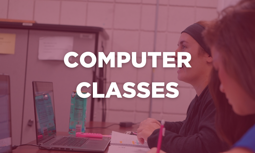 Рисунок с надписью «Компьютерные классы». Нажмите, чтобы узнать больше об этой программе.