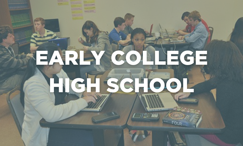 Gráfico que dice "Early College High School".