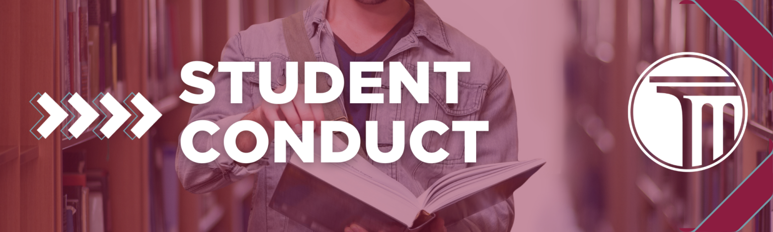 Banner that reads "Student Conduct".