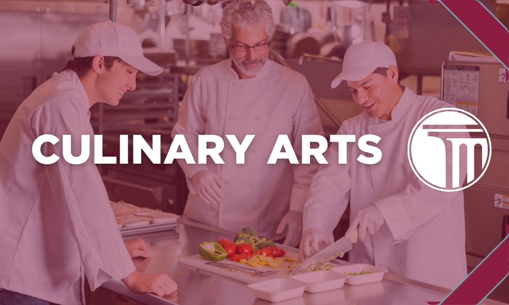 Banner that reads "Culinary Arts".