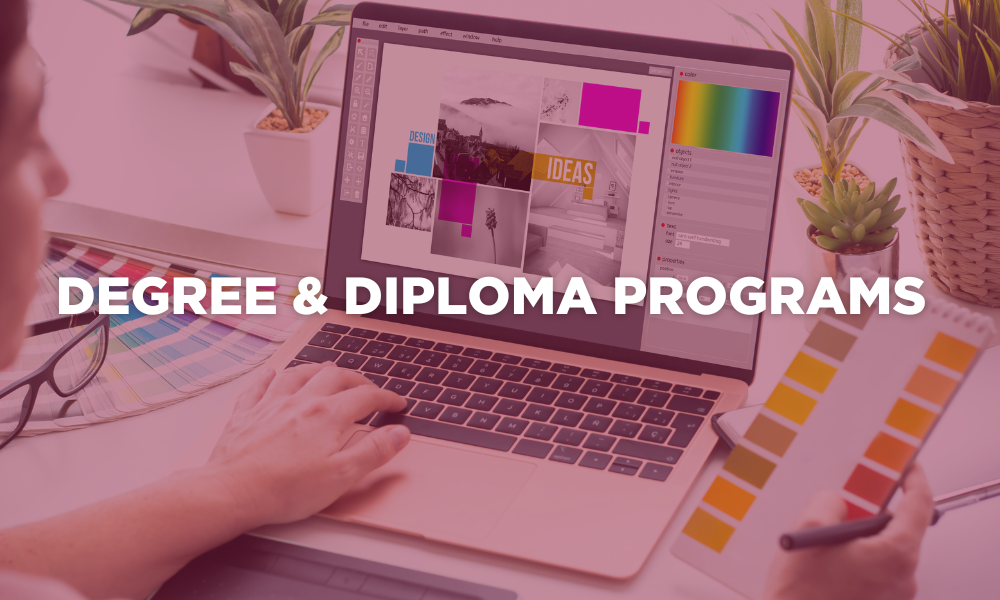 Graphic that reads "Degree & Diploma Programs".