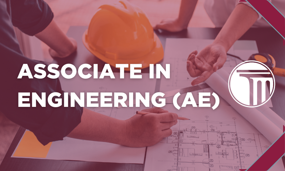 Banner mit der Aufschrift „Associate in Engineering (AE)“.
