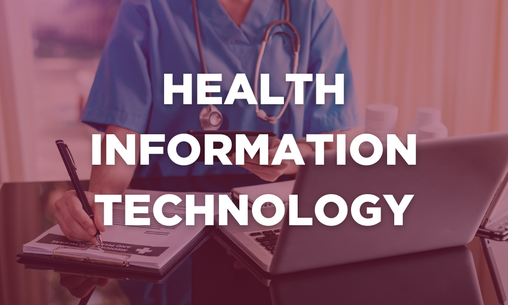 Click to learn more about the Health Information Technology Program."