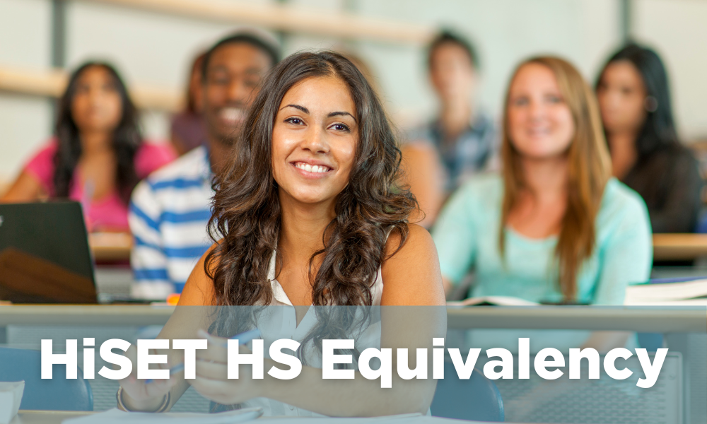 Click this image to access information about HiSET HS Equivalency,