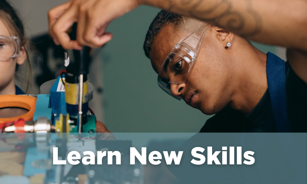 Click this image to access information about learning new skills at Mitchell.
