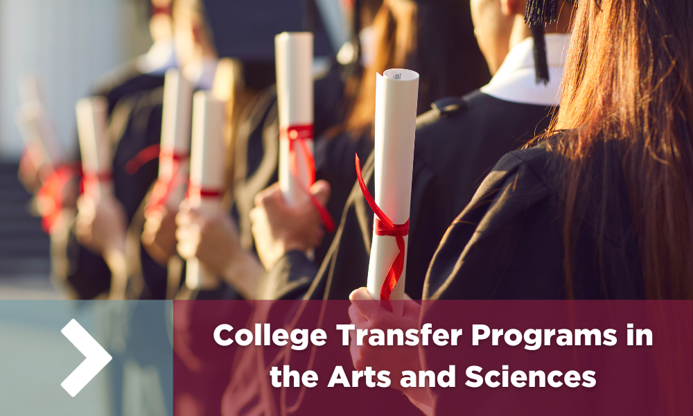 Cliquez sur cette image pour accéder à des informations sur les programmes de transfert collégial en arts et en sciences.