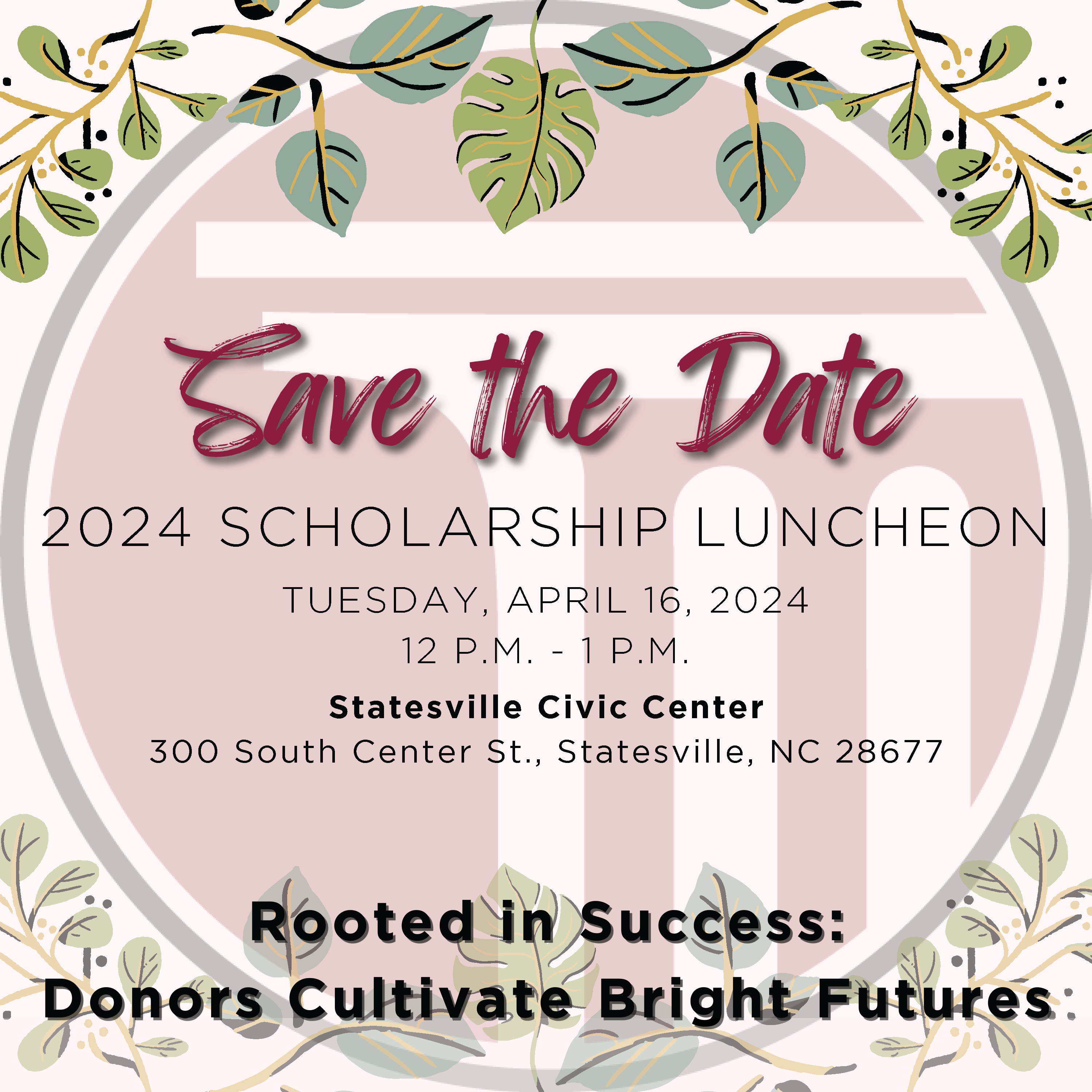 2024 Scholarship Luncheon invite
