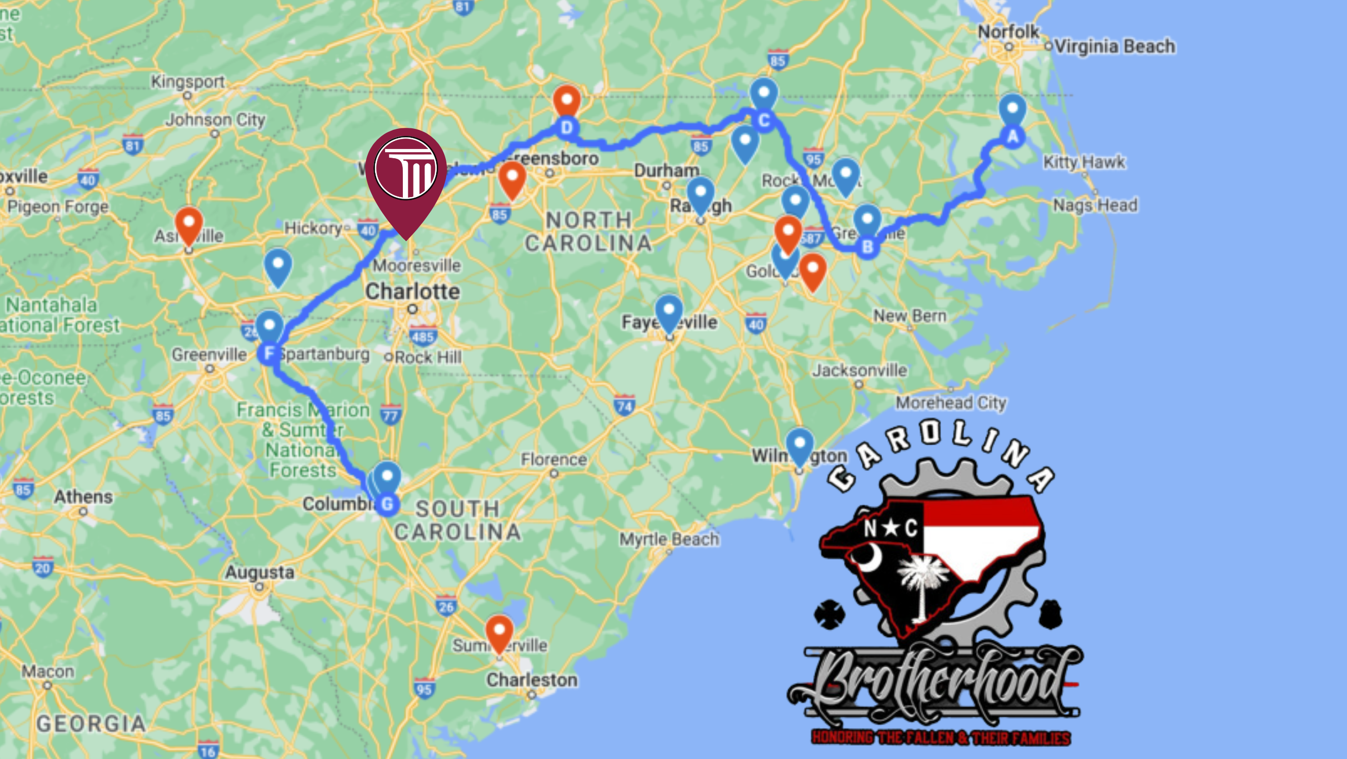 Carolina Brotherhood route