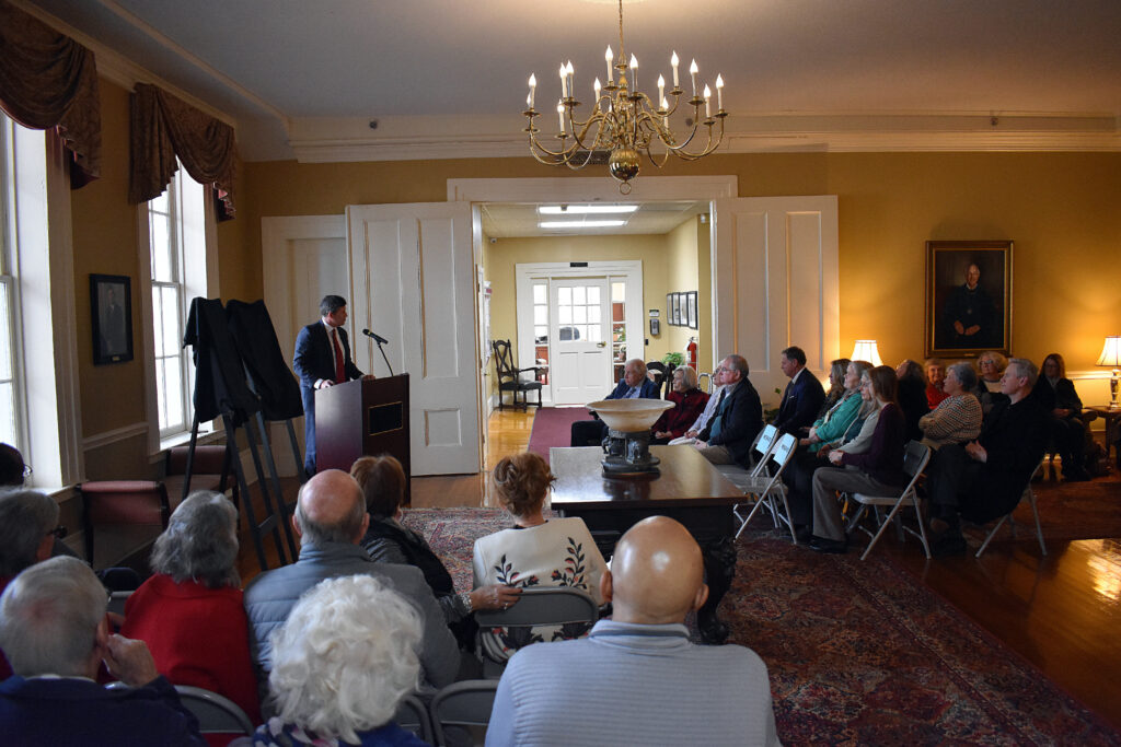 Bentley Building Dedication crowd